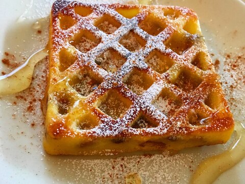 100均のレンジ用型でも!カリッふわワッフル